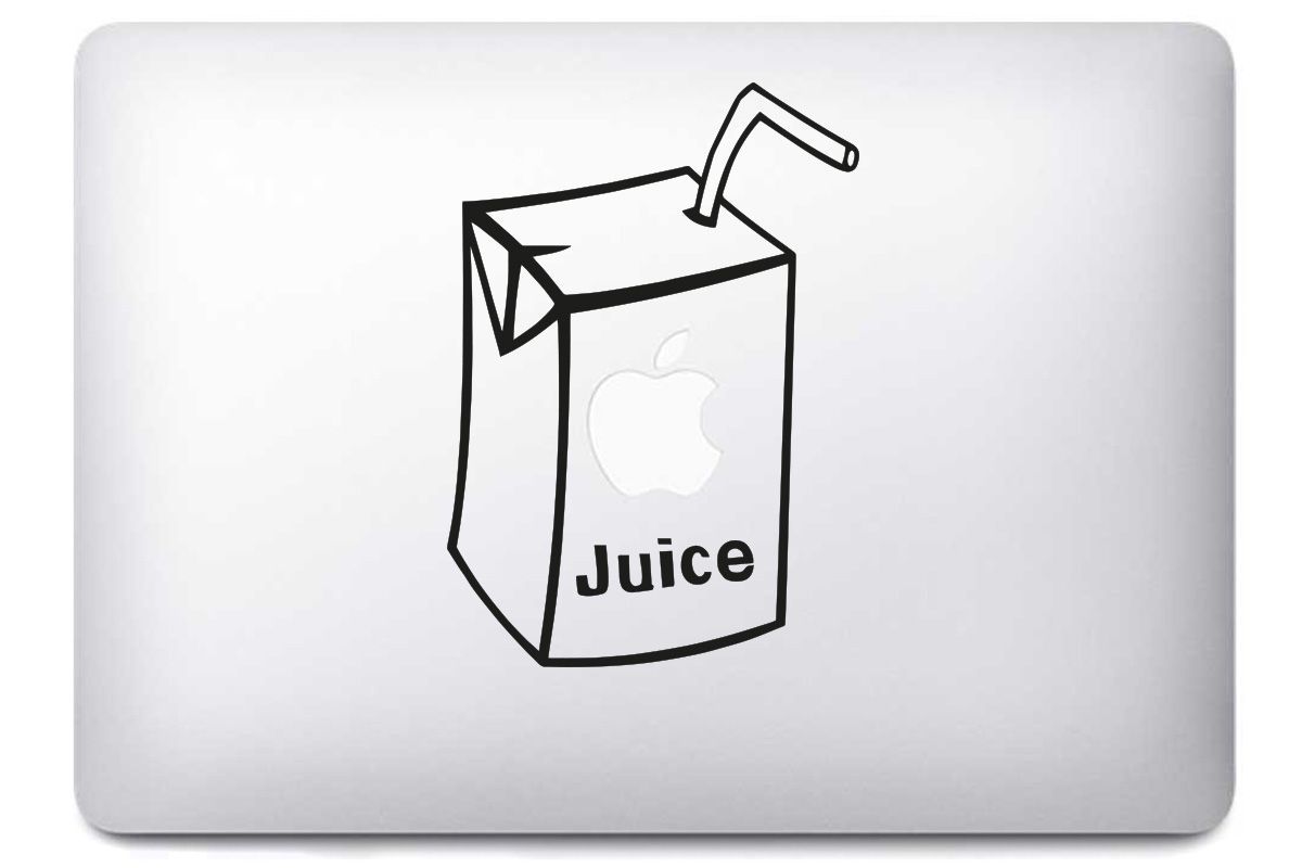 Autocollant Apple Juice pour iPad et MacBook